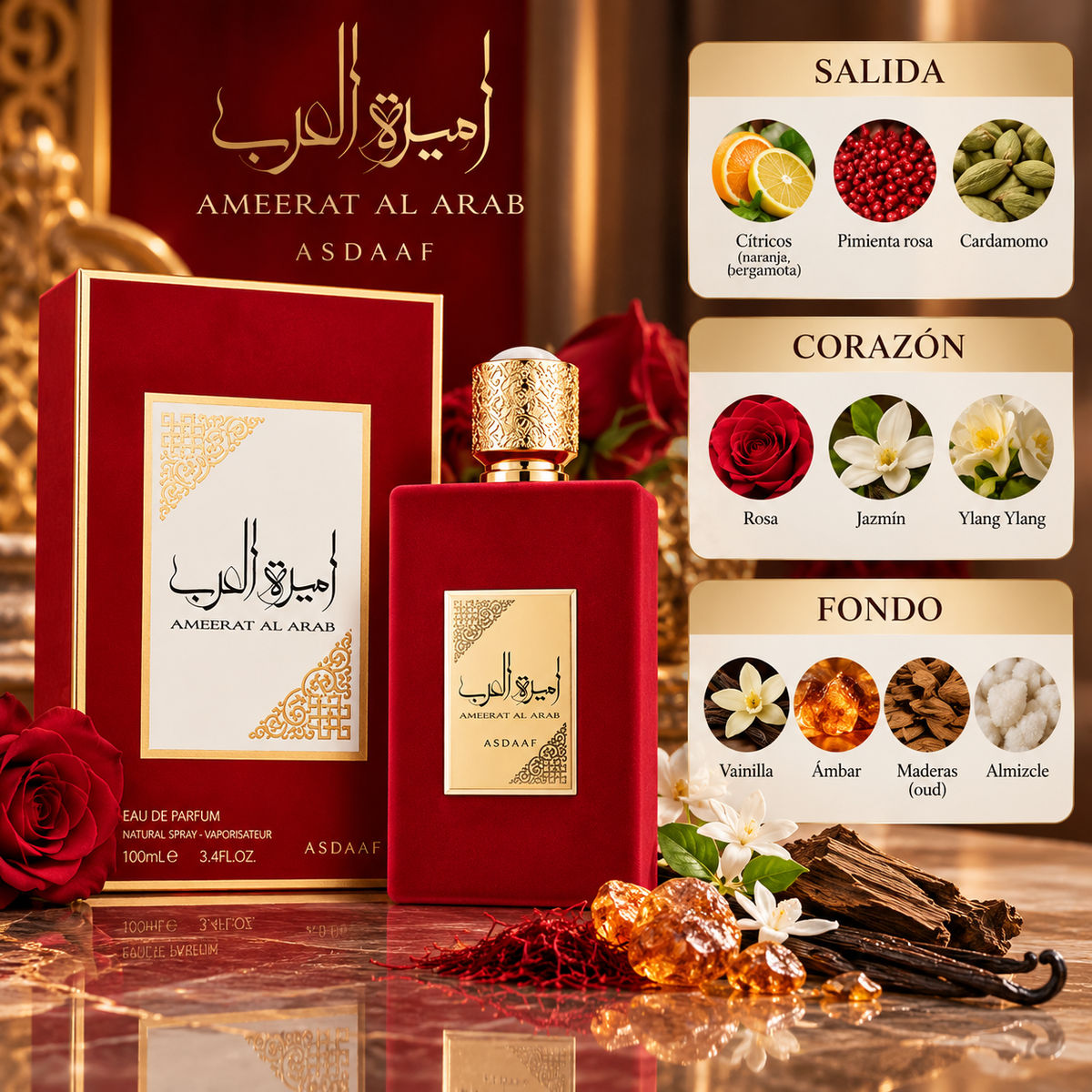 Asdaaf Ameerat Al Arab EDP Mujer 100 ml - Inspirado en My Way de Giorgio Armani