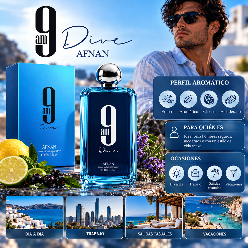 Afnan 9 AM Dive EDP Unisex 100 ml