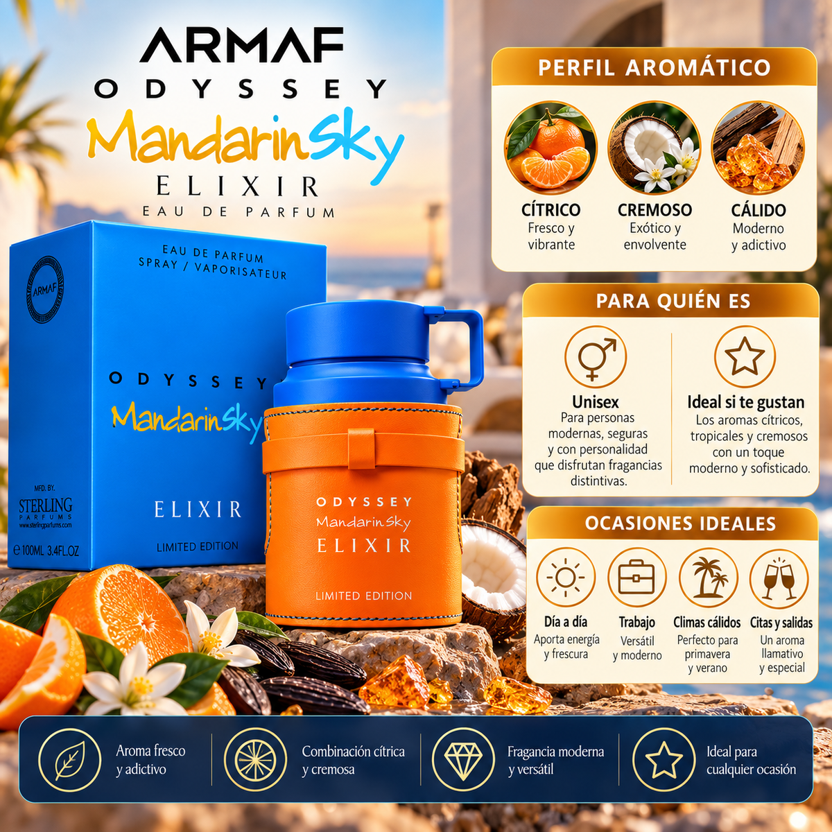 Armaf Odyssey Mandarin Sky Elixir EDP Hombre 100 ml