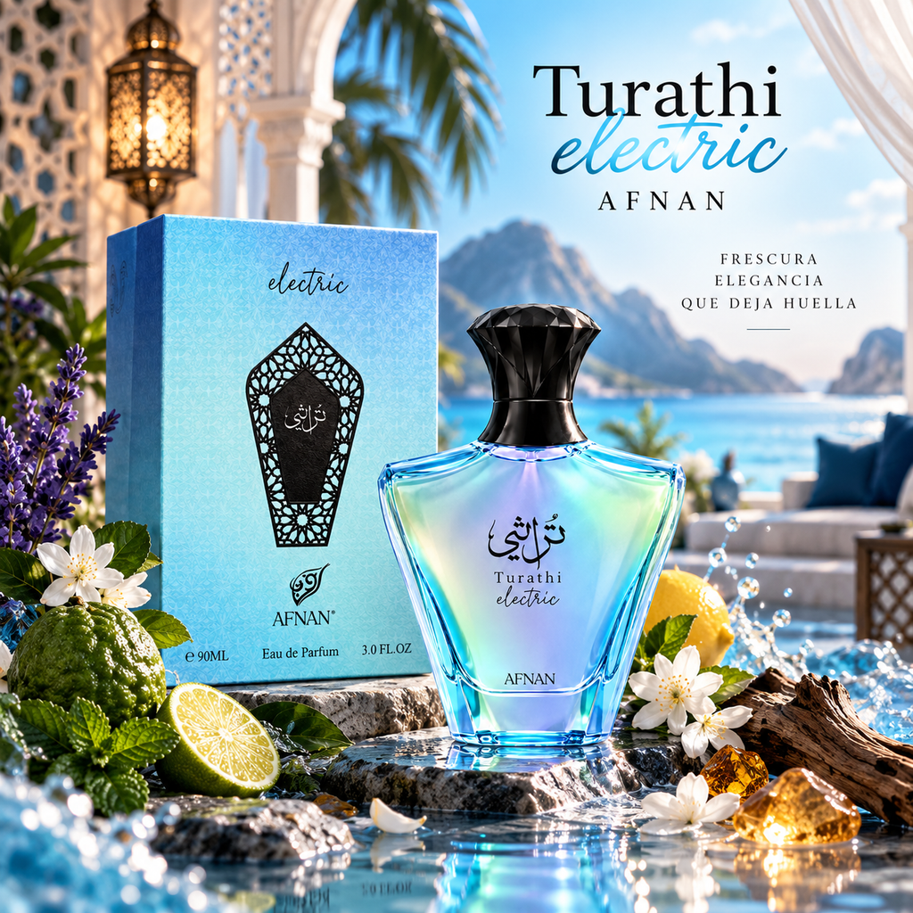 Afnan Turathi Electric EDP Unisex 100 ml – Inspirado en Blue Talisman de Ex Nihilo