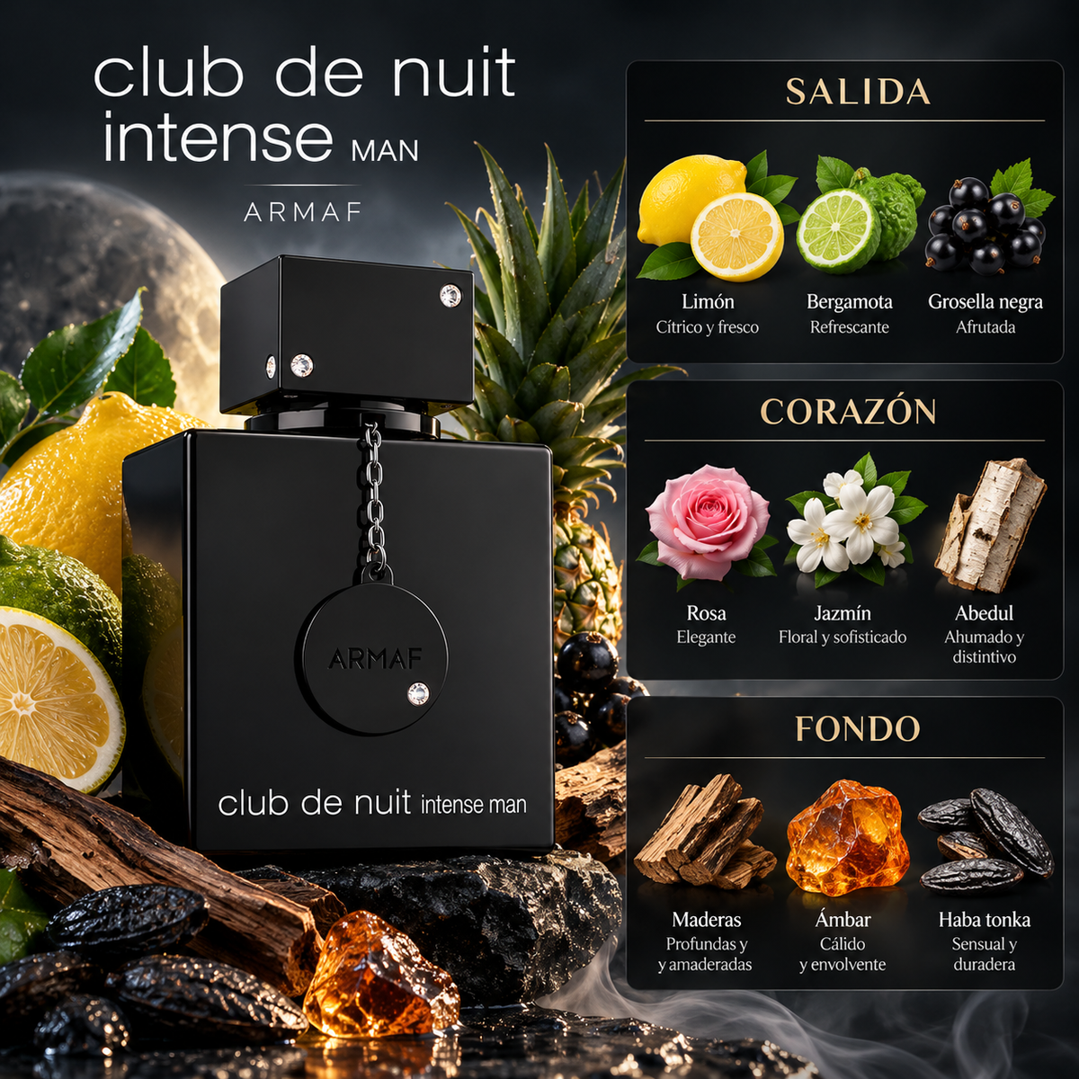 Armaf Club de Nuit Intense Man EDT Hombre 105 ml - Inspirado en Creed Aventus