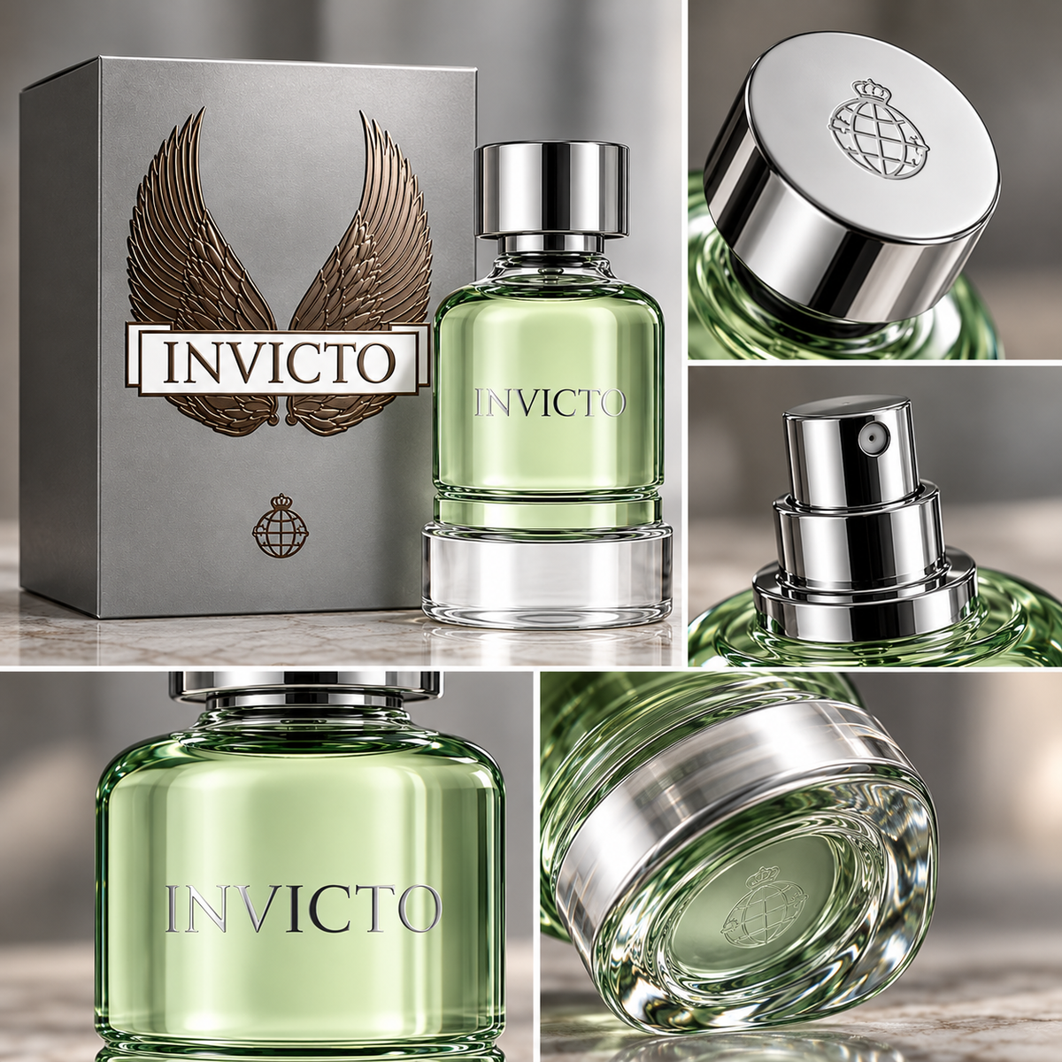 Fragrance World Invicto EDP Hombre 100ml - Inspirado en Invictus de Rabanne