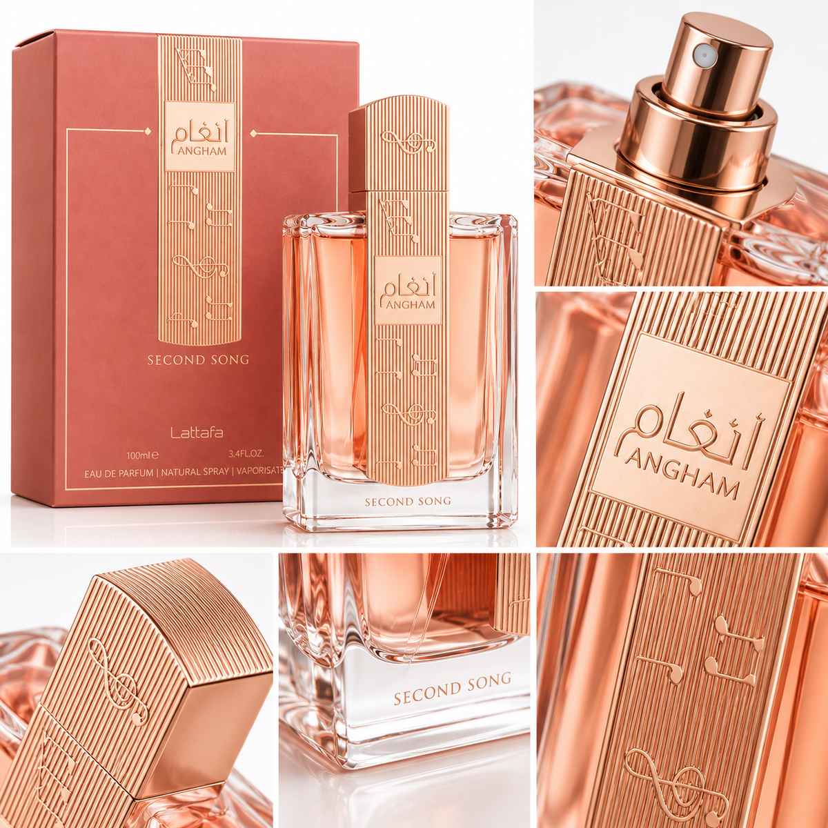 Lattafa Angham Second Song EDP Mujer 100 ml – Inspirado en My Devotion de Dolce &amp; Gabbana