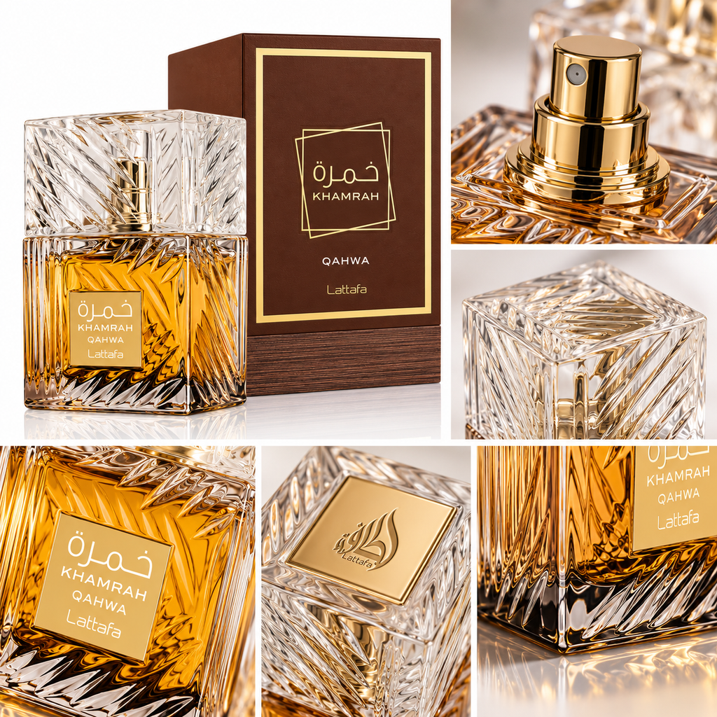 Lattafa Khamrah Qahwa EDP Unisex 100 ml – Inspirado en el estilo de Angels' Share de Kilian