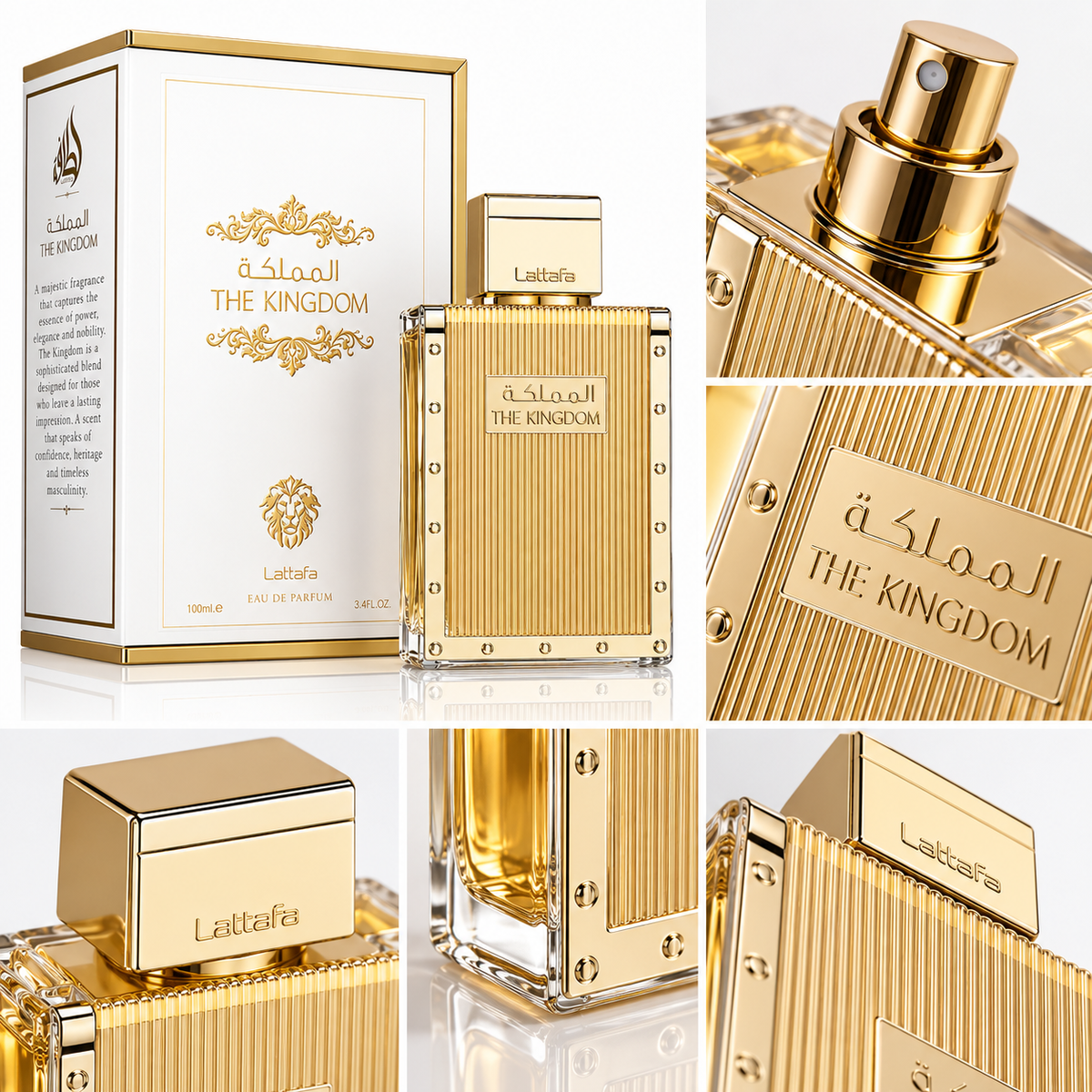 Lattafa The Kingdom EDP Hombre 100 ml – Inspirado en Jean Paul Gaultier Le Male Elixir