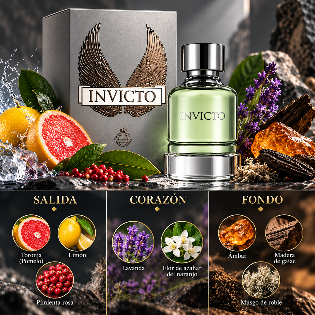 Fragrance World Invicto EDP Hombre 100ml - Inspirado en Invictus de Rabanne