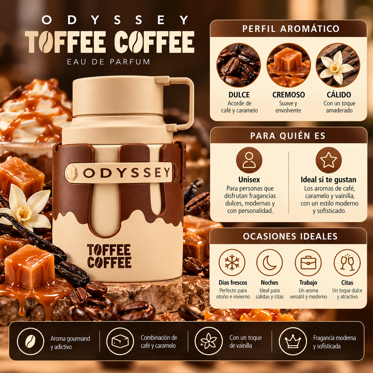 Armaf Odyssey Toffee Coffee EDP Unisex 100 ml