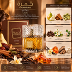Lattafa Khamrah Qahwa EDP Unisex 100 ml – Inspirado en el estilo de Angels' Share de Kilian