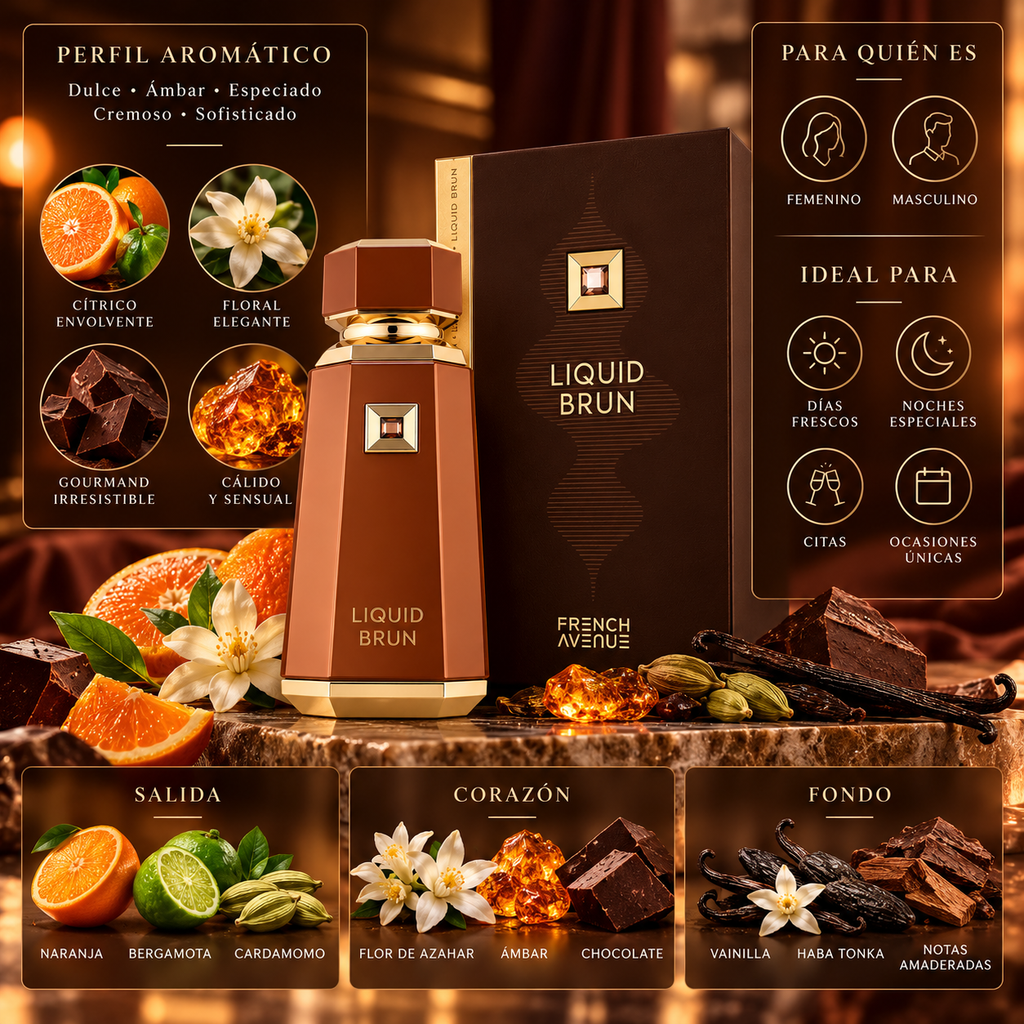 French Avenue Liquid Brun EDP Unisex 100 ml – Inspirado en Althaïr de Parfums de Marly