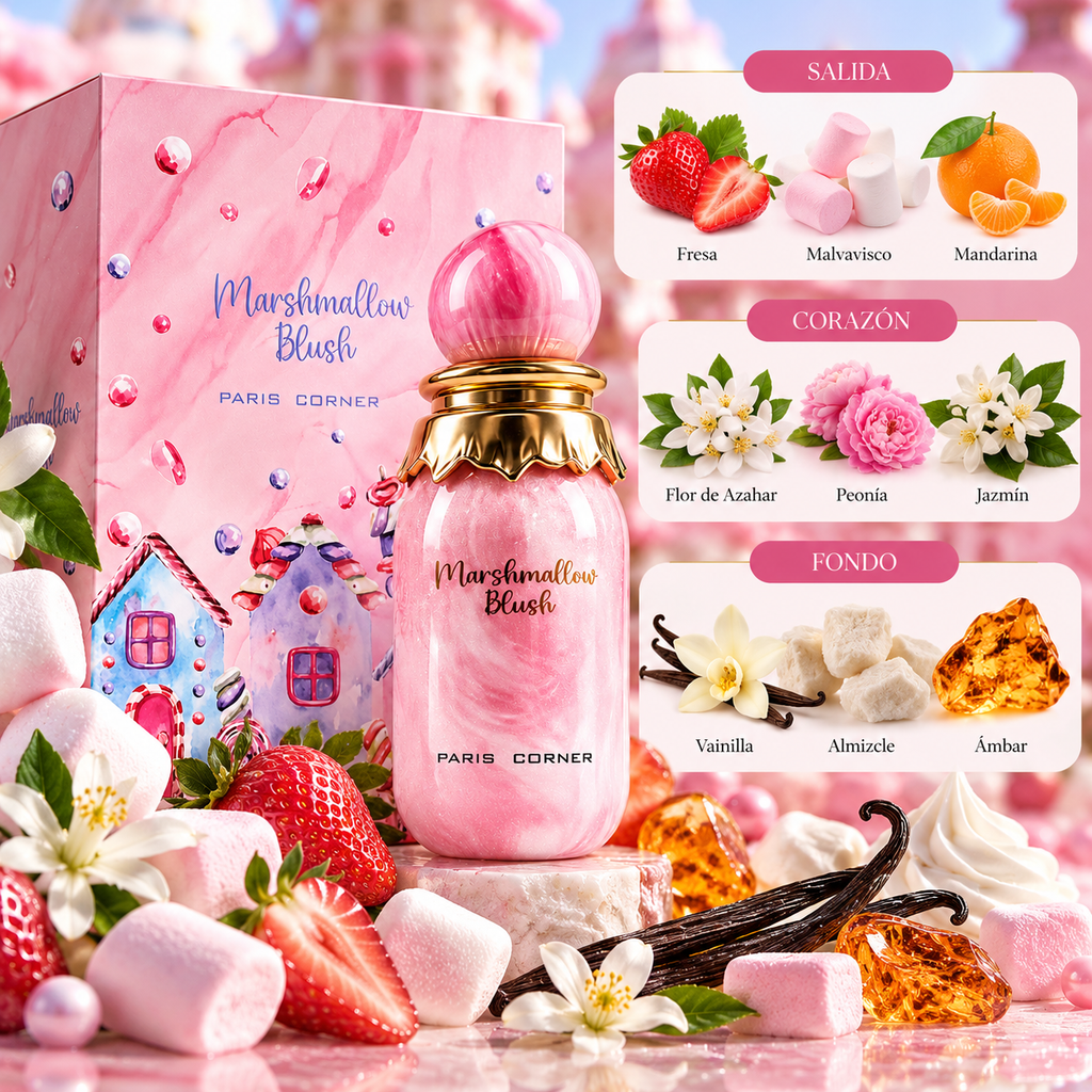 Paris Corner Marshmallow Blush EDP Mujer 100 ml – Inspirado en Yum Boujee Marshmallow de Kayali