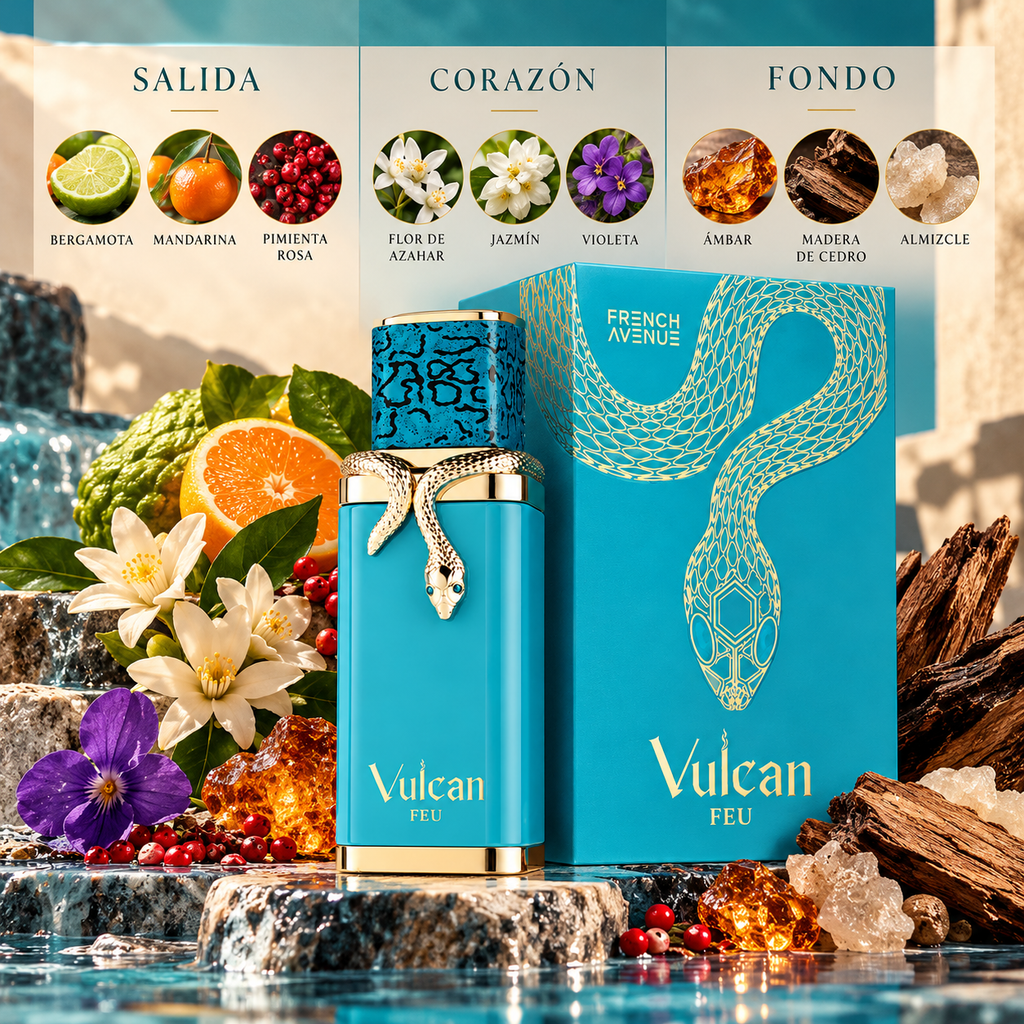 French Avenue Vulcan Feu EDP Unisex 100 ml – Inspirado en God of Fire de Stéphane Humbert Lucas 777