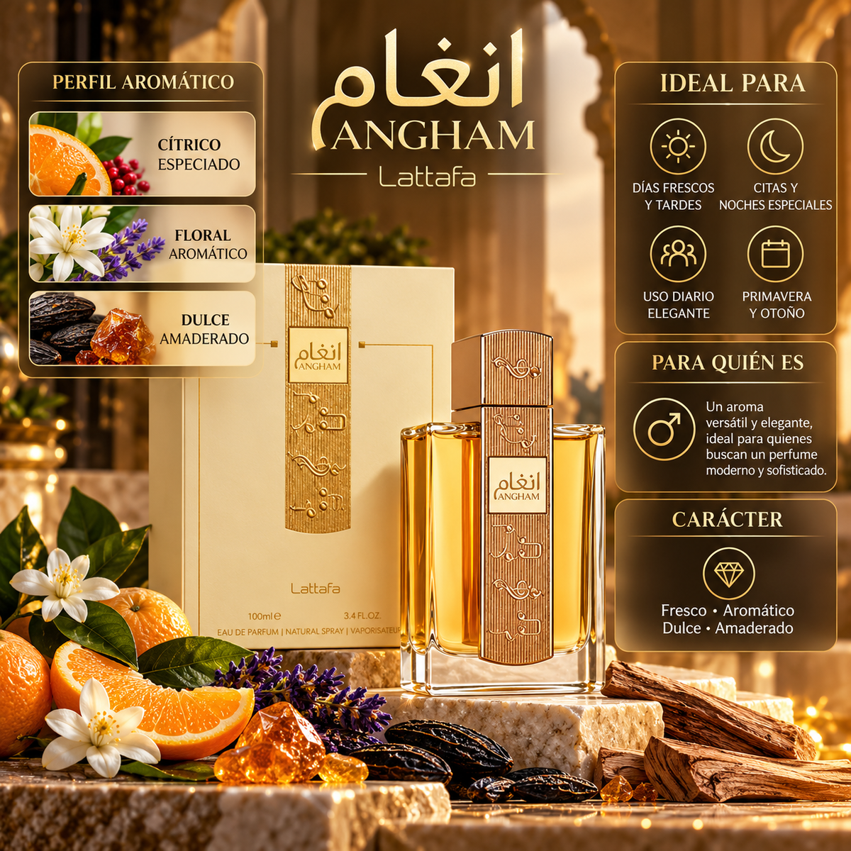 Lattafa Angham EDP Unisex 100 ml – Inspirado en Goddess de Burberry
