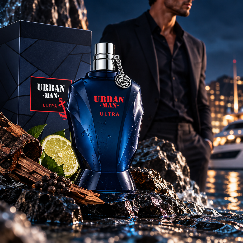 Fragrance World Urban Man Ultra EDP Hombre 90 ml – Inspirado en Ultra Male de Jean Paul Gaultier