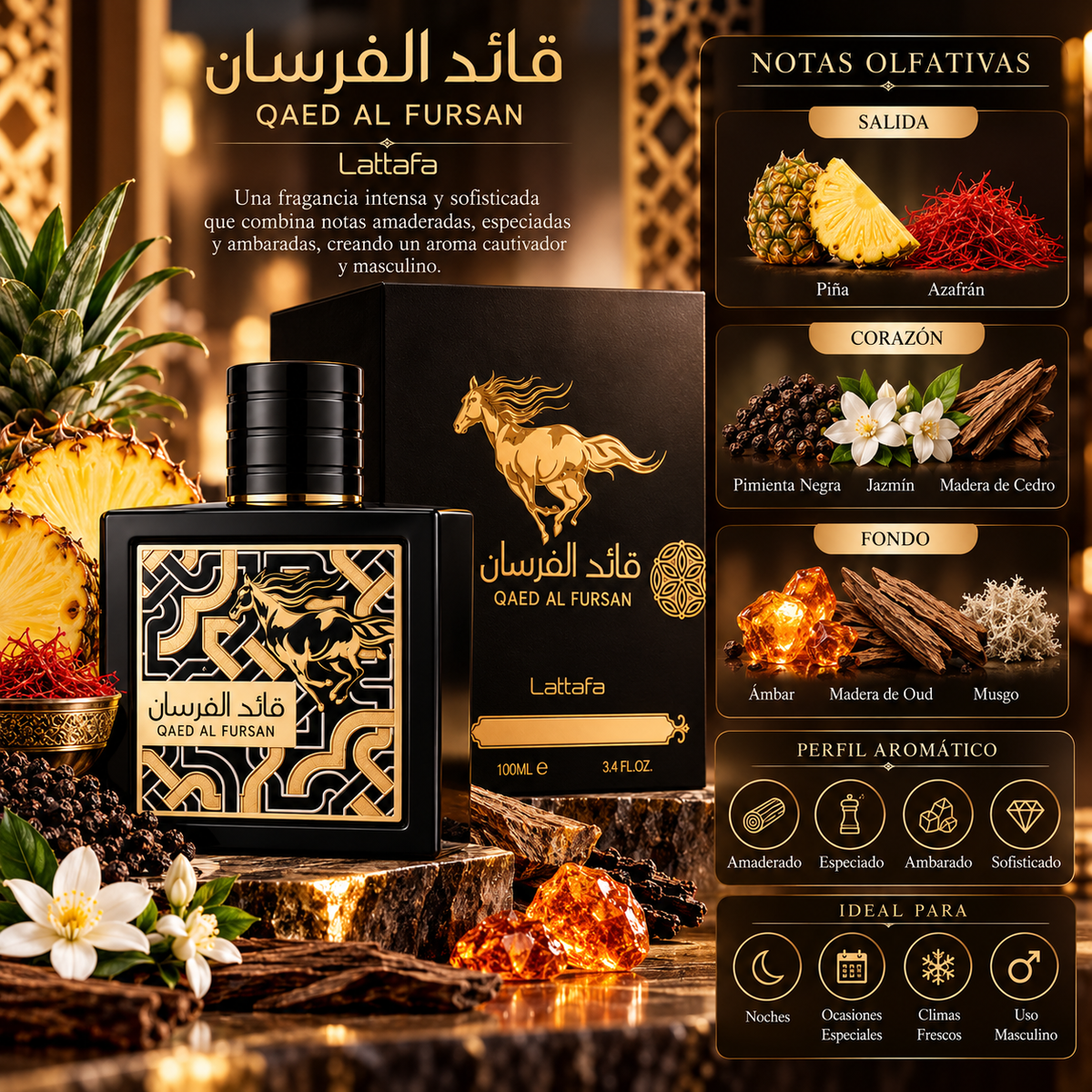 Lattafa Qaed Al Fursan EDP Unisex 90 ml