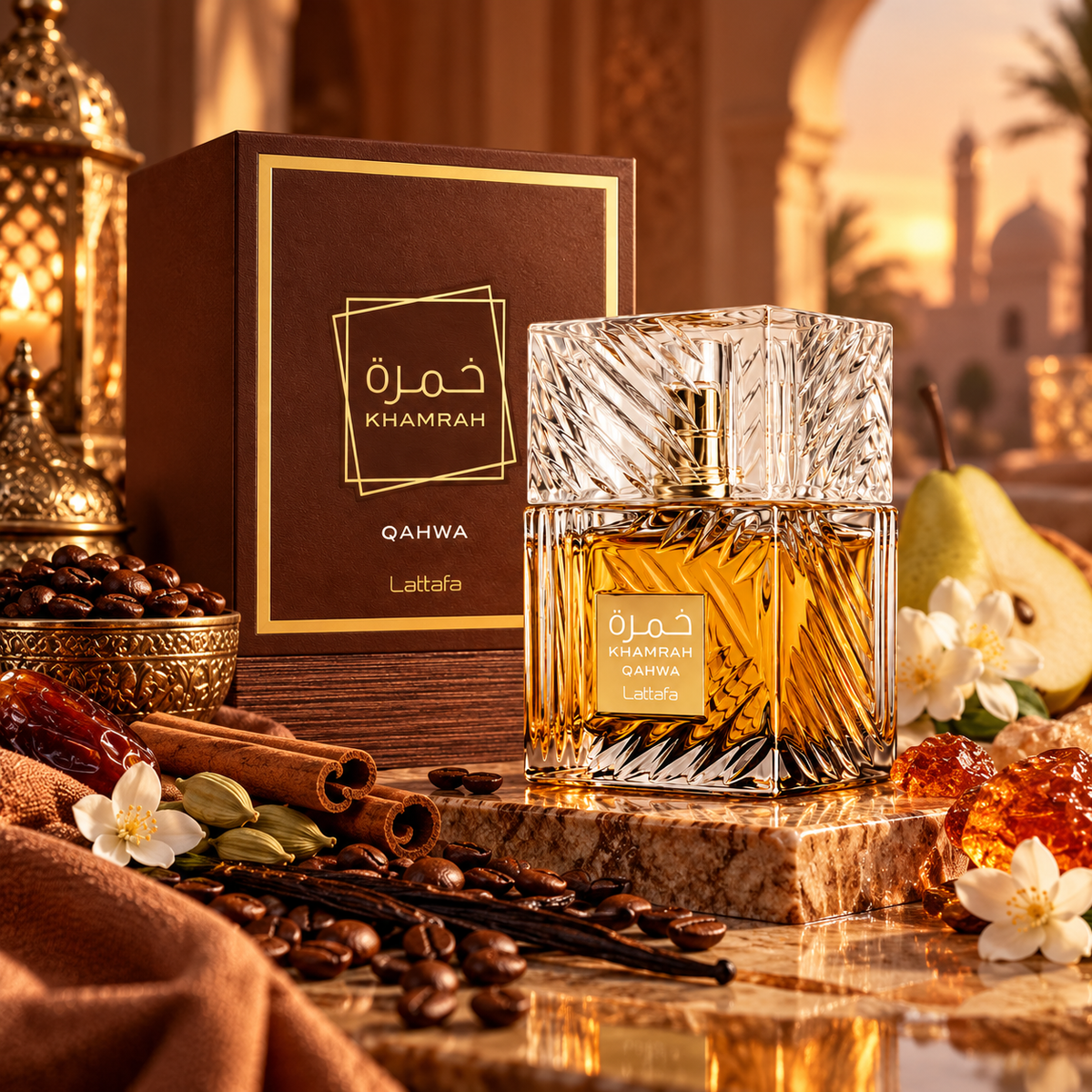 Lattafa Khamrah Qahwa EDP Unisex 100 ml – Inspirado en el estilo de Angels' Share de Kilian