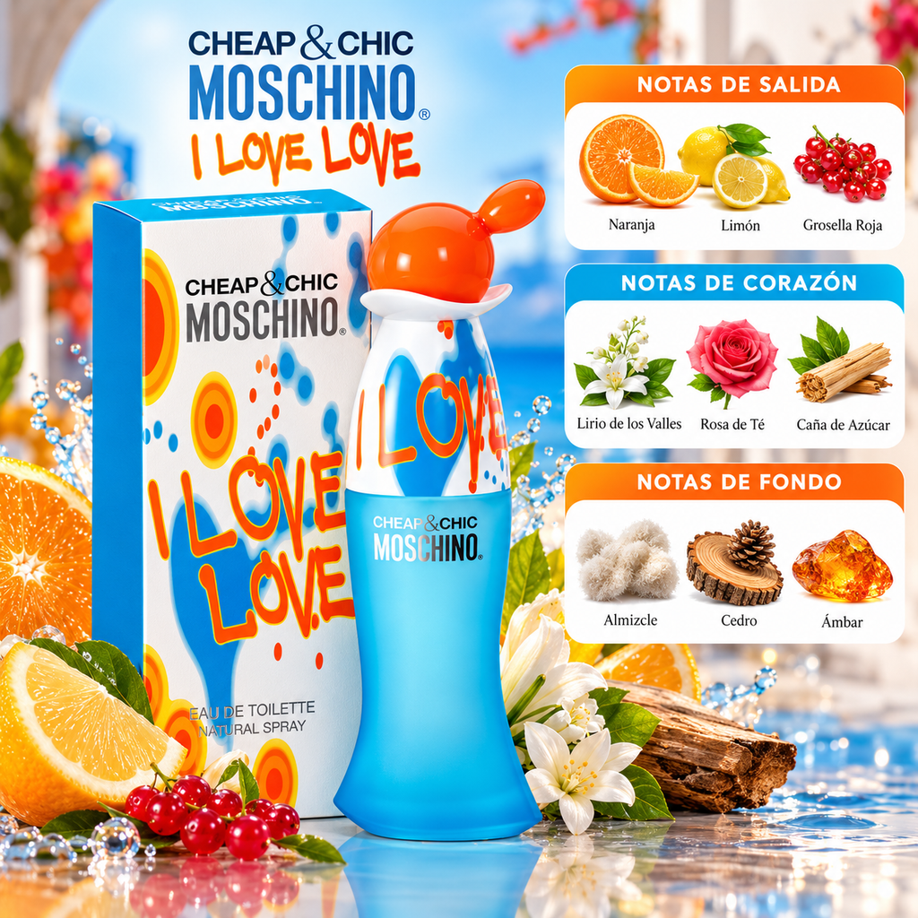 Moschino Cheap &amp; Chic I Love Love EDT Mujer 100ml
