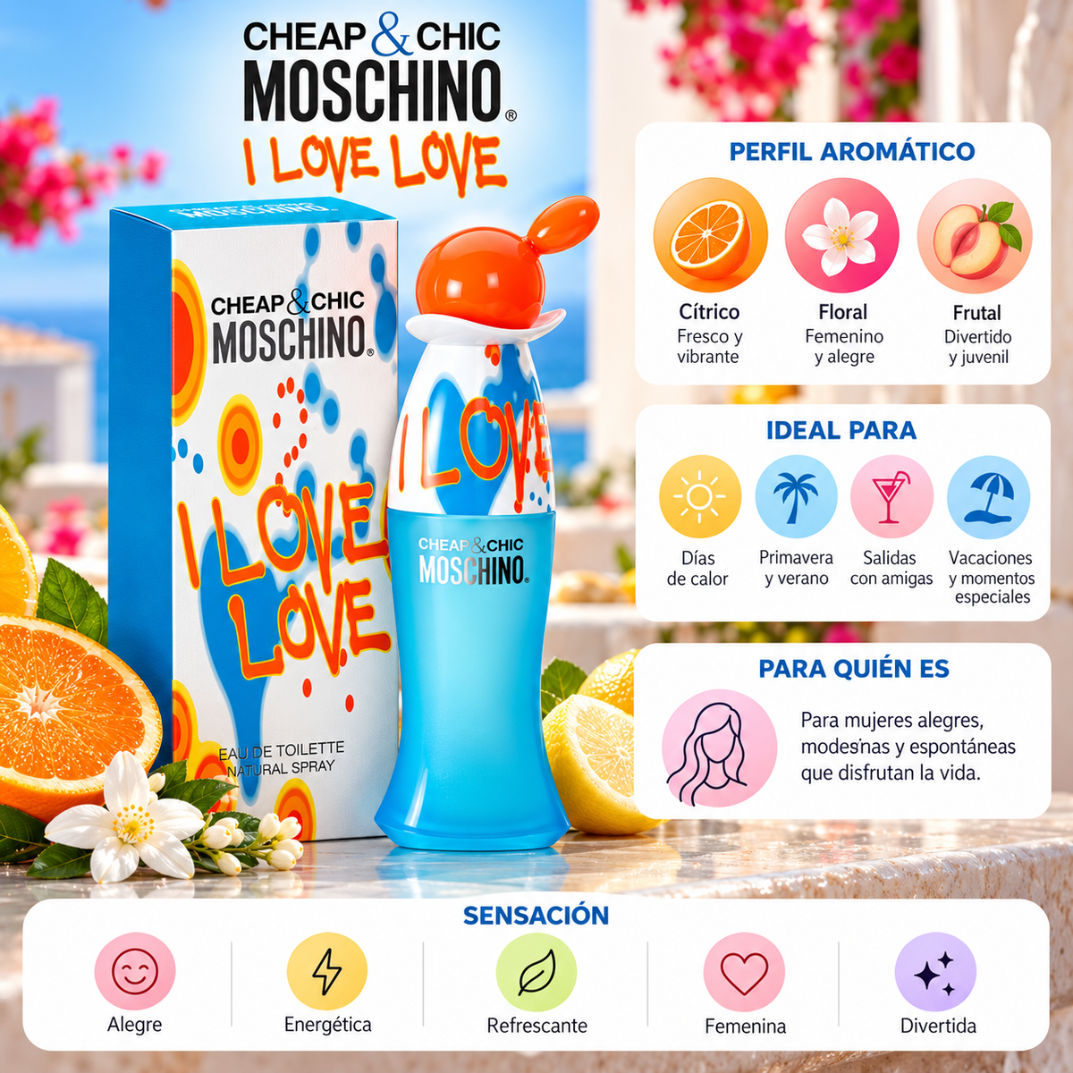Moschino Cheap &amp; Chic I Love Love EDT Mujer 100ml