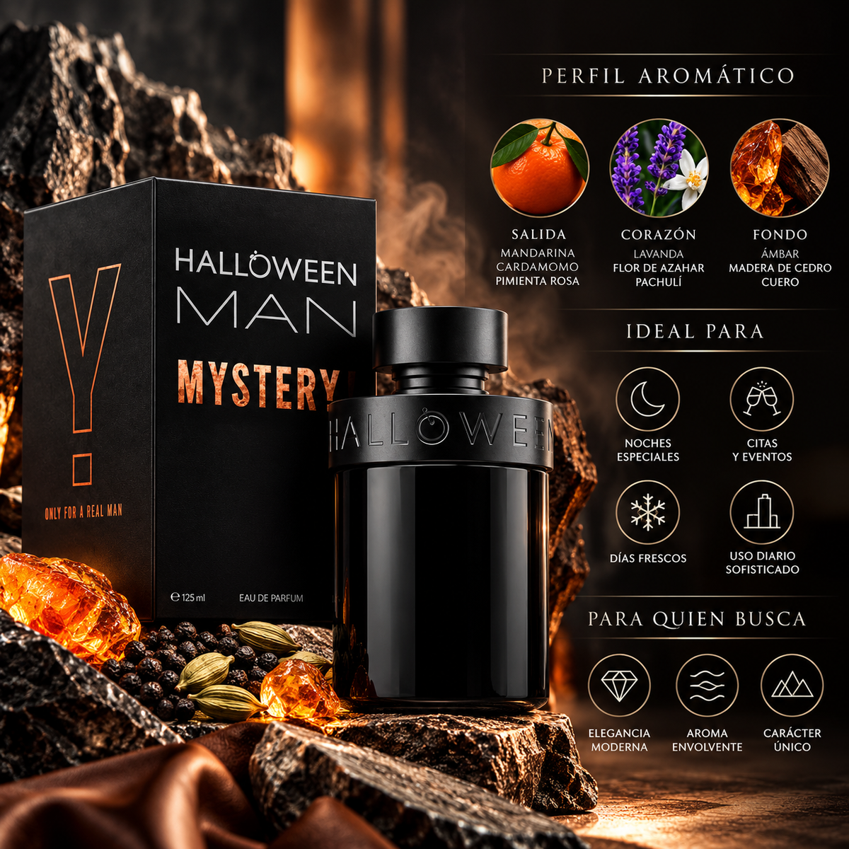 Jesús del Pozo Halloween Man Mystery EDT Hombre 125 ml