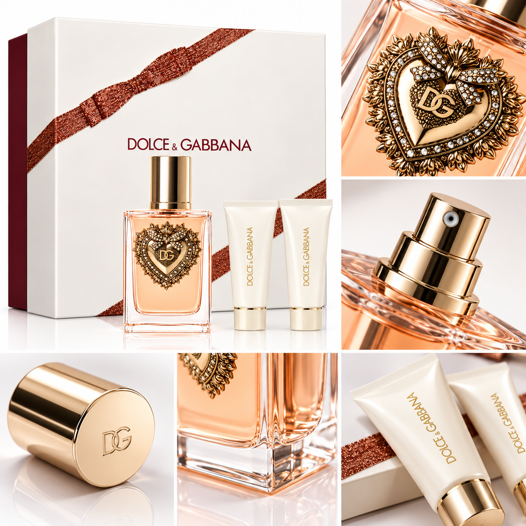 Estuche Dolce &amp; Gabbana Devotion EDP Mujer 100 ml + Shower Gel 50 ml + Body Lotion 50 ml