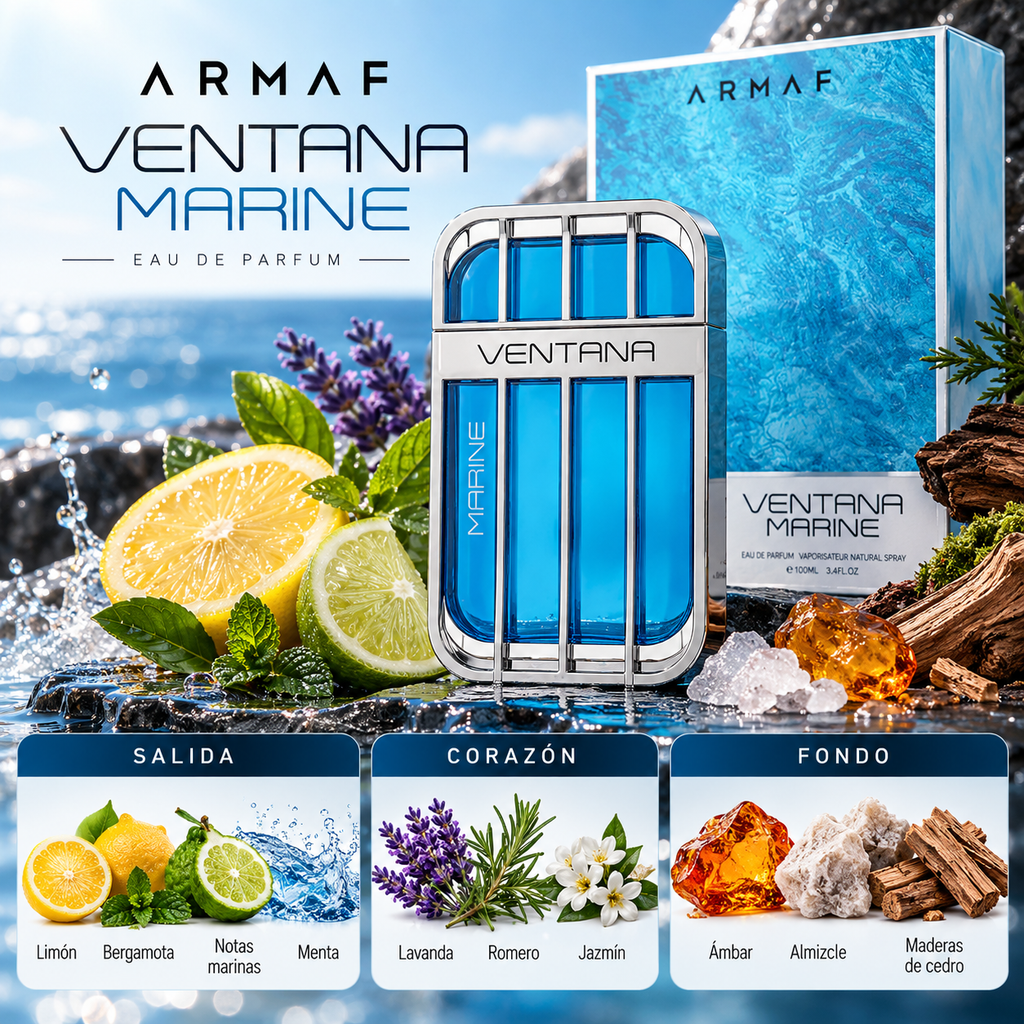 Armaf Ventana Marine EDP Hombre 100 ml - Inspirado en Imagination de Louis Vuitton