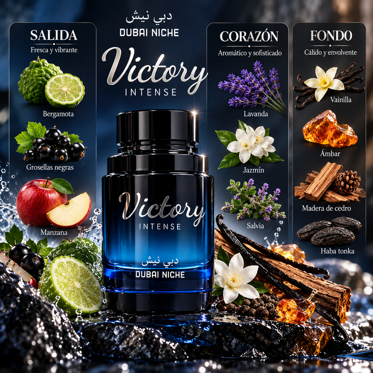 Dubai Niche Victory Intense EDP Hombre 100ml - Inspirado en Invictus Victory de Rabanne